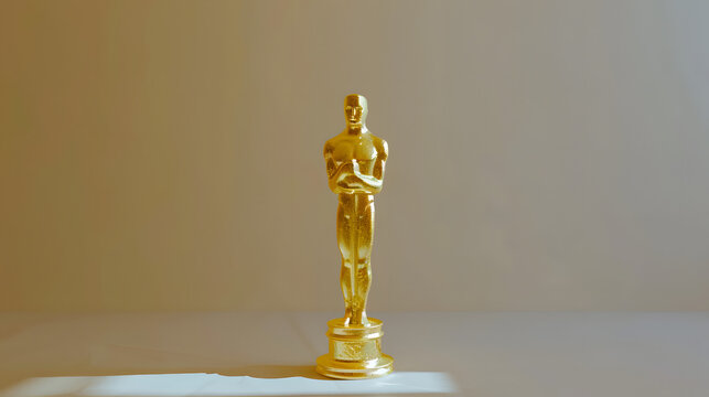 A Dazzling Solo Journey: Oscar Award Statue Standing Proud and Majestic