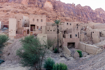 Mud houses in Al Ula Old town, Saudi Arabia
