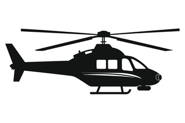 High quality helicopter vector art illustration