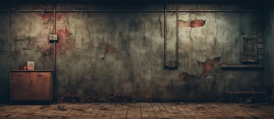 Background of a grungy room
