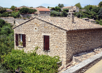 Houses in Gordes commune, Provence region, France