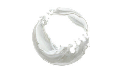 splash milk in circular