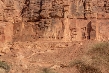 Tombs of Dadan site in Al Ula, Saudi Arabia - obrazy, fototapety, plakaty