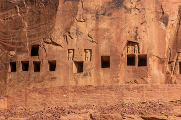 Lion Tombs of Dadan site in Al Ula, Saudi Arabia