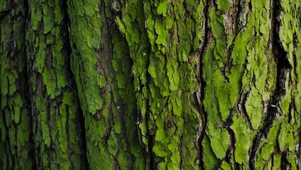 green tree bark texture - obrazy, fototapety, plakaty