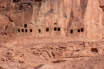 Lion Tombs of Dadan site in Al Ula, Saudi Arabia