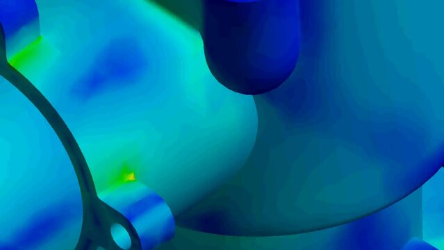Mechanic simulation engineering - Displacement and stress finite element analysis of pipe fitting