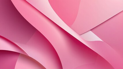 Pastel pink background dominated by dynamic, diagonal geometric shapes, vector design, abstract style, interplay of light and shadow, undulating forms, soft gradients, sense of movement