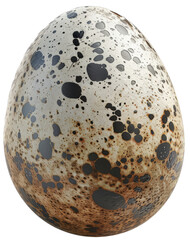 Spotted Quail Egg with Unique Patterns