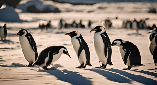 Group of penguins.