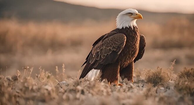 Portrait of an imperial eagle.