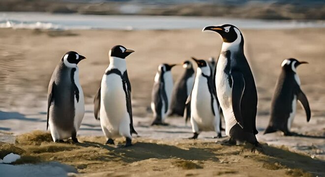 Group of penguins.