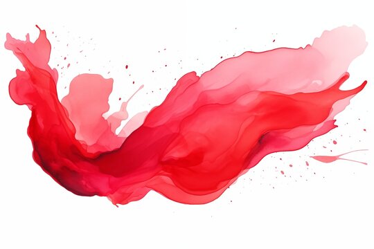 Abstract red watercolor
