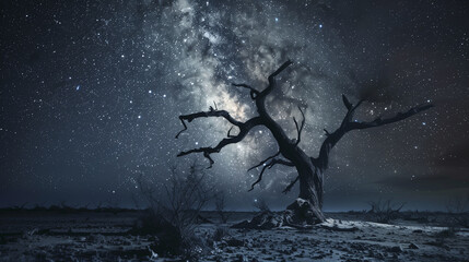 a dry tree at night with milky way sky -1.jpg, a dry tree at night with milky way sky -6.jpg, a dry tree at night with milky way sky