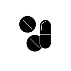 drugs concept line icon. Simple element illustration. Drugs concept outline symbol design.