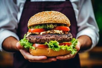 Exploring the vegan fast food revolution and its culinary impact on contemporary society - obrazy, fototapety, plakaty