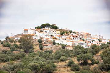 a view of Segura town, municipality of Idanha-a-Nova, province of Beira Baixa, Castelo Branco, Portugal - 759245974
