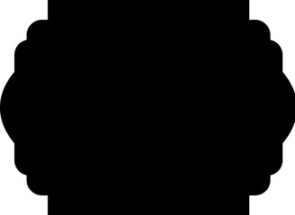 Vector Label Shapes Template. Ornate Label Shapes.