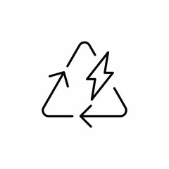Energy Recycling Renewable icon vector