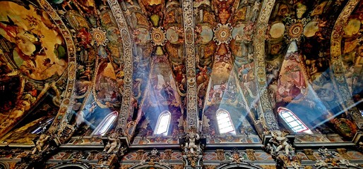 church san nicolas valencia light windows stained glass art tourism frescoes chapel ceiling images...