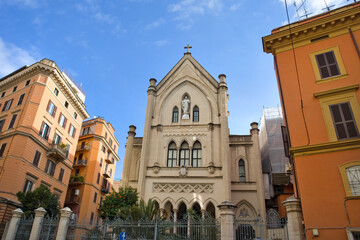 Fototapeta na wymiar Church of the Sacred Heart in Rome, Italy