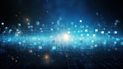 Abstract background that represents the limitless possibilities and horizons of IT technology in the future, pushing the boundaries of innovation