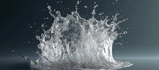 water splash waves, clear, fresh, aqua 91 - obrazy, fototapety, plakaty