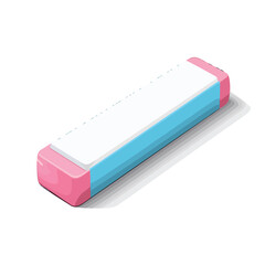 illustration of eraser on a white background flat v