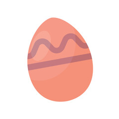 Decorated colored easter egg Vector