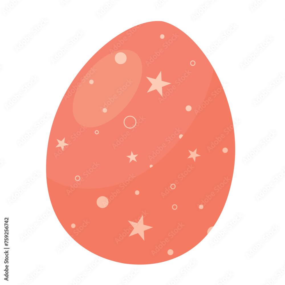 Canvas Prints Decorated colored easter egg Vector