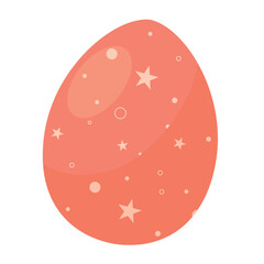 Decorated colored easter egg Vector