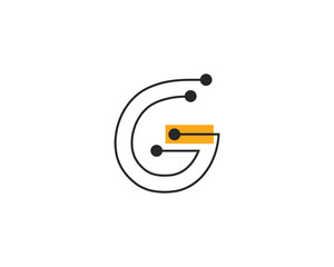 creative letter G logo design vector
