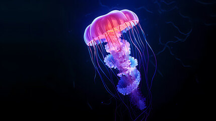 Fototapeta premium vibrant jellyfish
