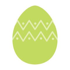 Decorated colored easter egg Vector