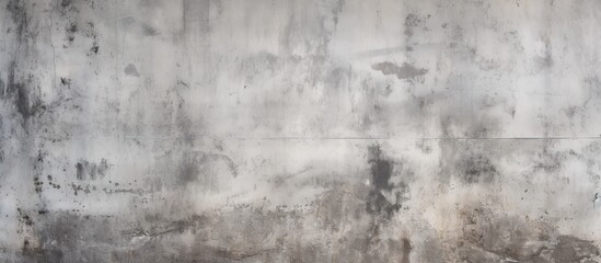 A closeup of a grey concrete wall covered in stains, resembling a monochrome photography art piece. The wall contrasts with the green grass and wood flooring nearby - Powered by Adobe