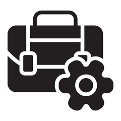 suitcase glyph icon