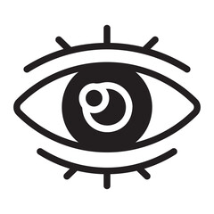 vision glyph icon