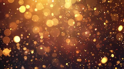 Glowing Christmas Light Bokeh Confetti and Sparkle, Festive Background Texture