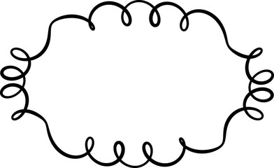 Swirly Fancy Vector Border