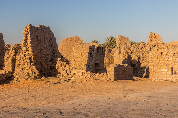 Old ruins of Al Dar'i Quarter in Dumat al Jandal, Saudi Arabia