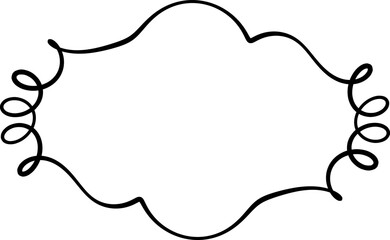 Swirly Fancy Vector Border