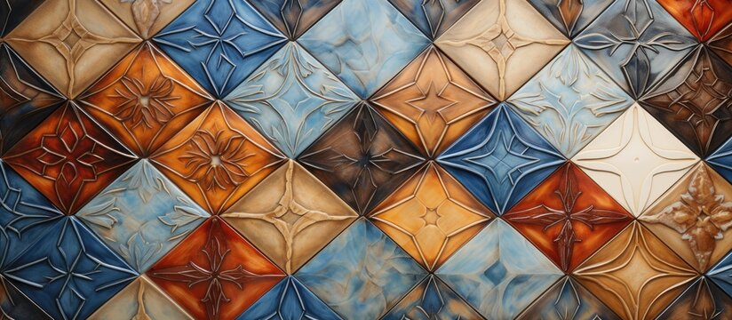 Multicolour Ceramic Wall Tiles Design Background For Home Decor Ceramic Tile Texture.