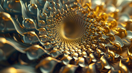 Sunflower Symphony: Exploring Fibonacci Spirals - obrazy, fototapety, plakaty