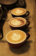cup of coffee on a table