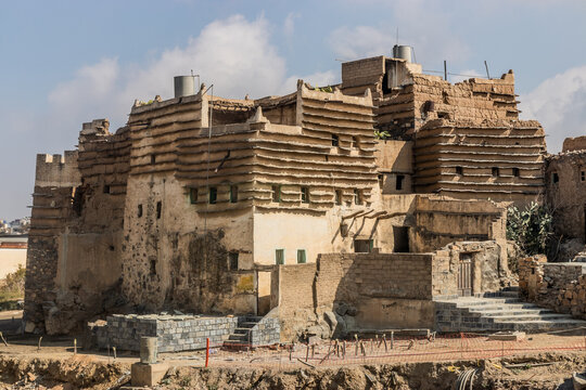 Traditional buildings in Abha, Saudi Arabia