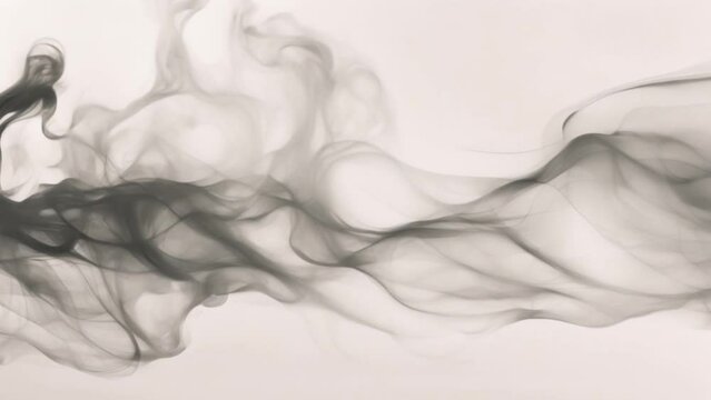  smoke on white background. Fantasy fractal texture