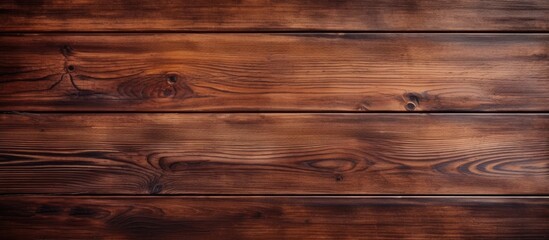 Fototapeta premium Wooden Desk with Copy Space viewed from Above. Wood Texture.