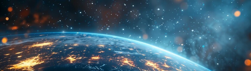 Fototapeta premium A modern sleek webinar on innovative technologies for emission reduction