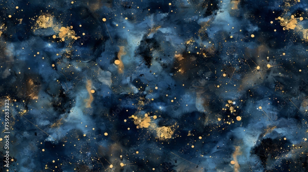 Wall mural galaxy constellation illustration generative ai