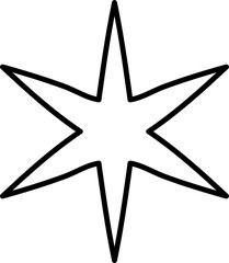 Set of star shapes. Design decoration